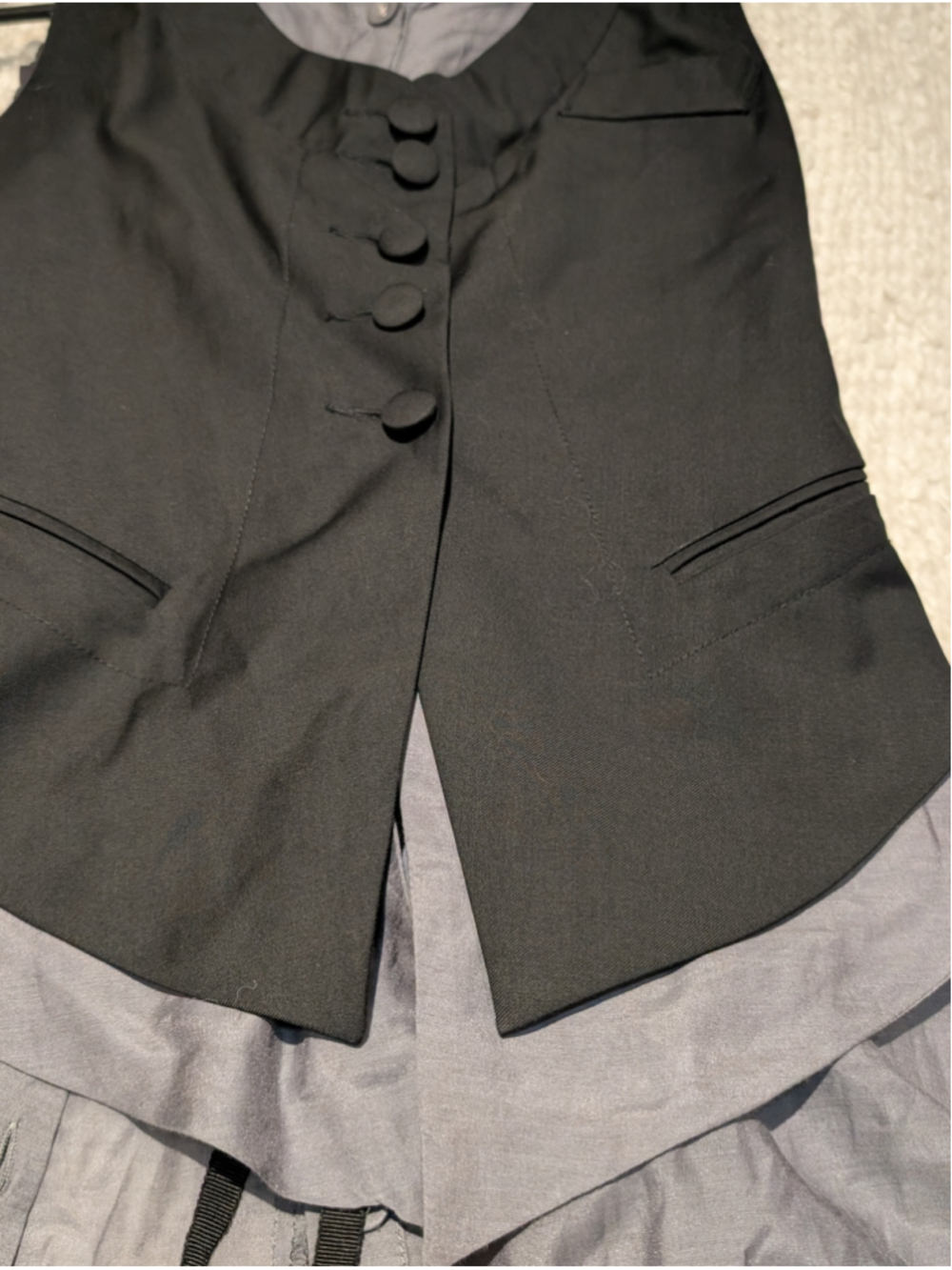 694 - Marc Jacobs Deconstructed Layered Vest Shirt Dress Tunic Sz 4 - Picture 6 of 13
